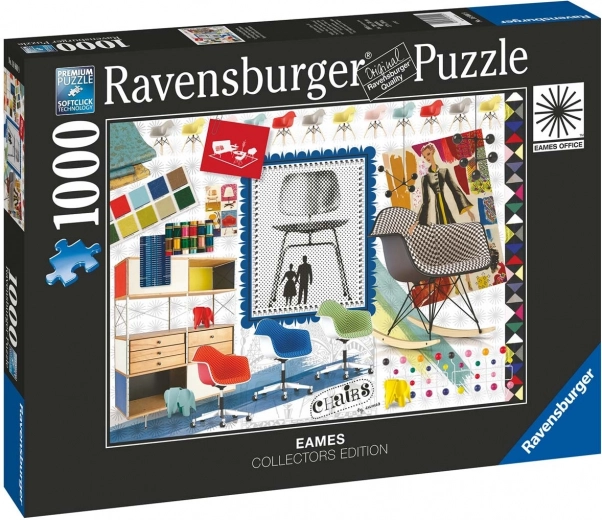 Ravensburger dėlionė „Eames Design“ klasikinės kėdės, 1000 dalių