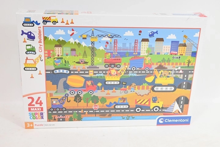 Clementoni maxi dėlionė vaikams City builders 24 dalių