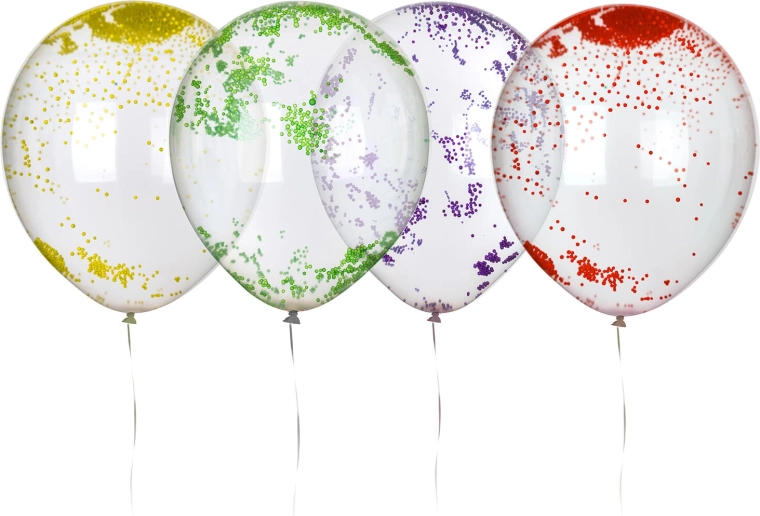 Latekso balionai su rutuliukais 30 cm (10 vnt.) MY PARTY