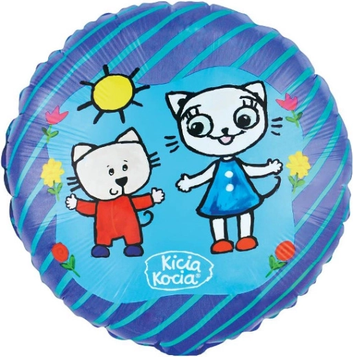 Folinis balionas „Kicia Kocia ir Nunuś“ 46 cm