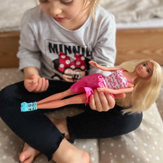 Mother doll with brushable hair