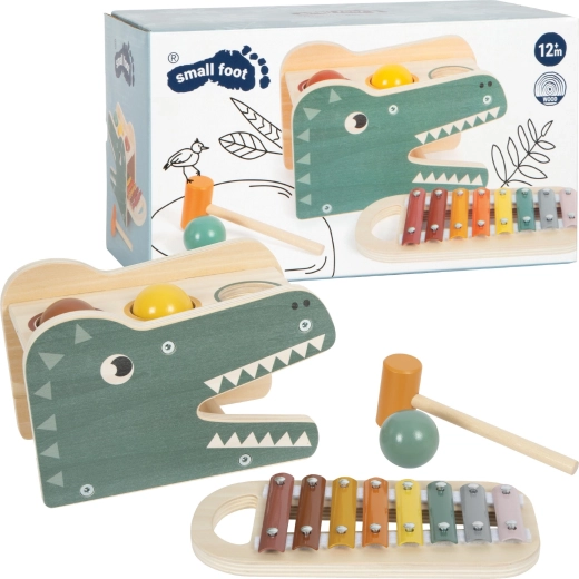 Small foot Safari Xylophone and Hammering Bench 2 in 1