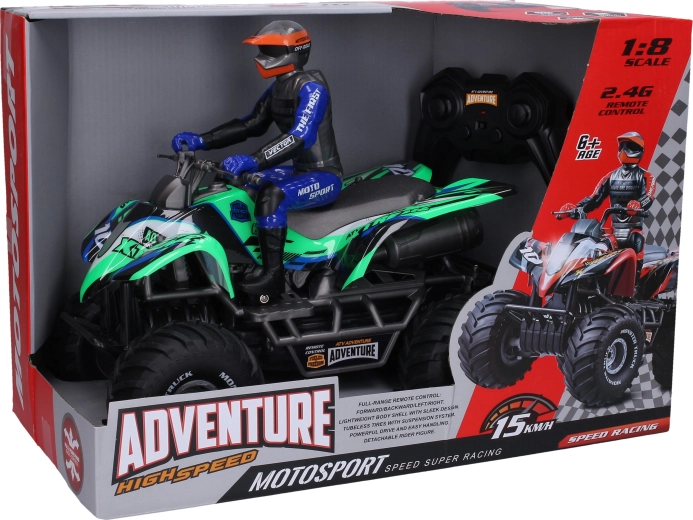 2.4 GHz control and rechargeable battery
