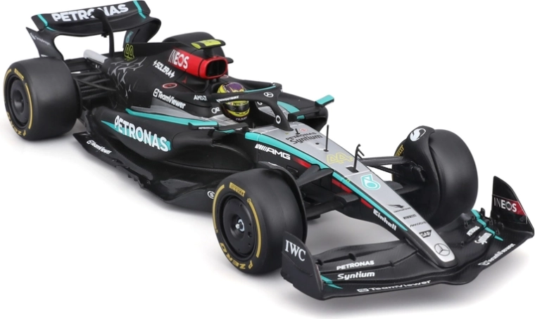 Autentiškas Mercedes-AMG Petronas W15 (2024) dizainas