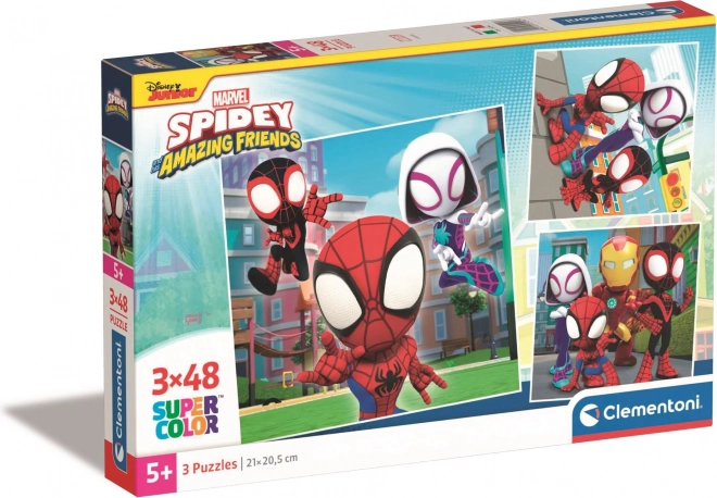 Dėlionė CLEMENTONI „Spidey ir jo nuostabūs draugai“ 3×48 detalių