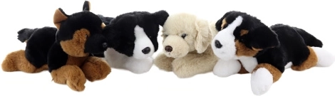 Plush Lying Puppy 20 cm eco-friendly