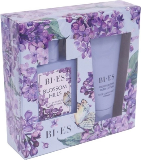 Dovanų rinkinys moterims BI-ES Blossom Hills – parfumuotas vanduo 100 ml + kūno losjonas 150 ml