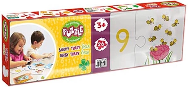 Preschool Puzzle: Numbers, Colors and Shapes