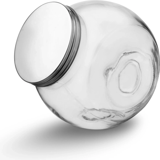 Stiklinis indas su nerūdijančio plieno dangteliu 0,5 l
