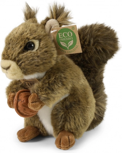 Plush squirrel with nut 17 cm eco friendly