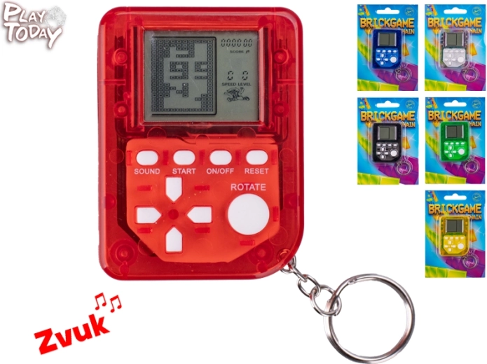 Mini Brickgame keychain Play Today – retro pocket gaming console