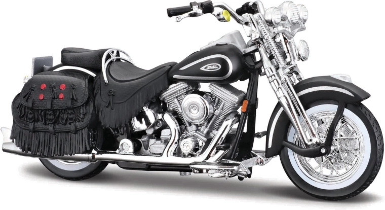Maisto Harley-Davidson 1999 FLSTS Heritage Softail Springer matinė juoda 1:18