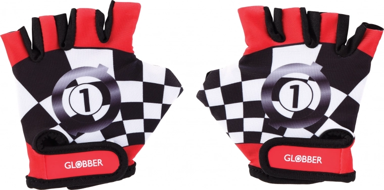 Vaikiškos apsauginės pirštinės Globber XS – racing red