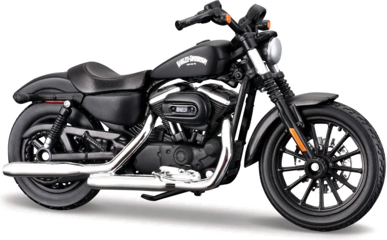 Maisto Harley-Davidson Sportster Iron 883 matinės juodos spalvos 1:18