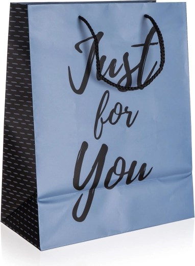 Gift Bag Just For You Blue L 26 × 32 × 13 cm