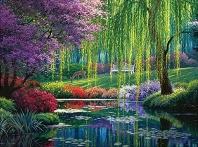Diamond Painting Summer in the Park 30 × 40 cm