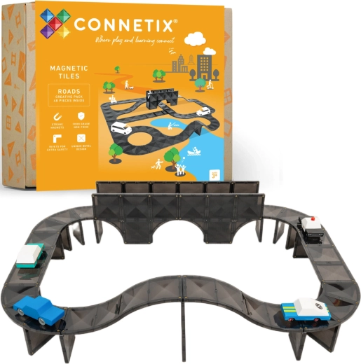 Connetix Roads Creative Pack magnetic roads – creative set 48 pcs
