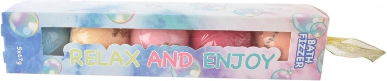 Bath Fizzing Ball – set of 5 pcs (5× 67 g)
