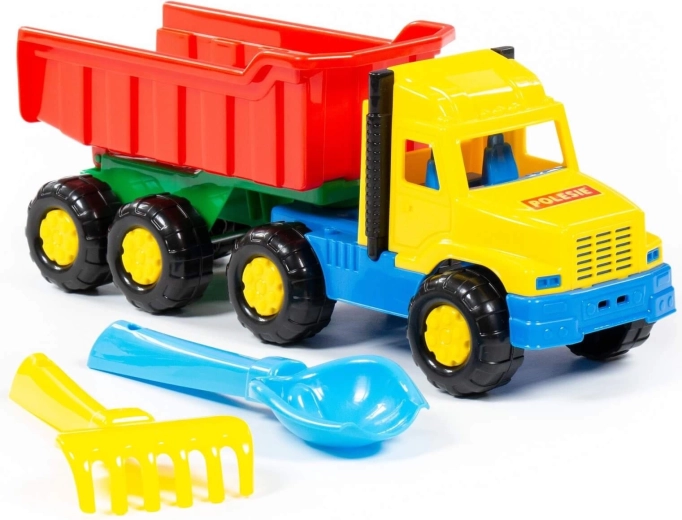 Favorite Dump Truck with Shovel and Rake