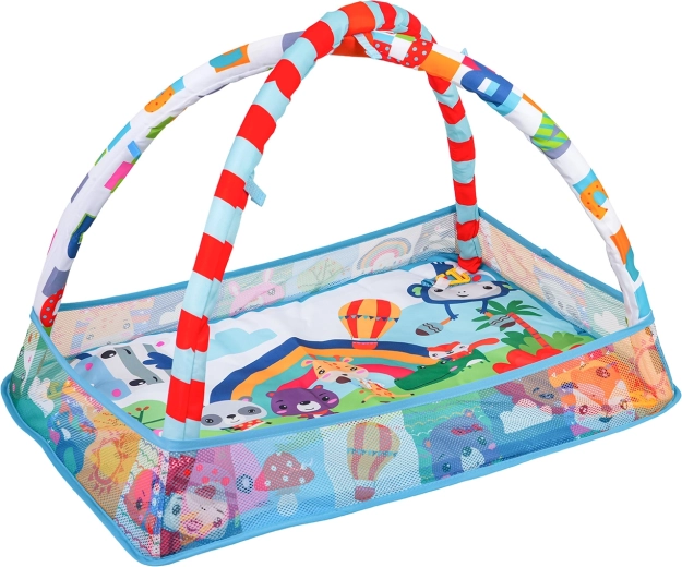 3 viename: kilimėlis, maniežas ir sausas baseinas