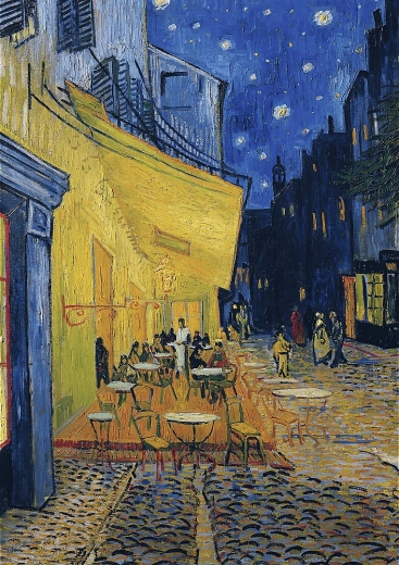 Dėlionė Art Collection – naktinės kavinės terasa, 1000 dalių