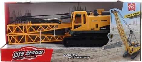 Battery-Powered Toy Crane Truck for Children