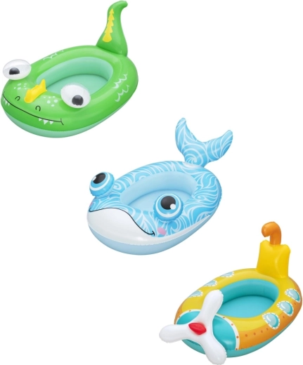 Inflatable kids’ boat whale, dragon and submarine