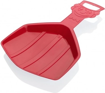 Vaikiška sniego čiuožynė „Klaun“ – plastikinė rogutinė mentė – Raudona