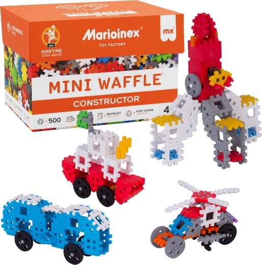 Marioinex Mini Waffle Construction Set 500 Pieces