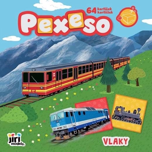 Memory Game in a Notebook – Trains