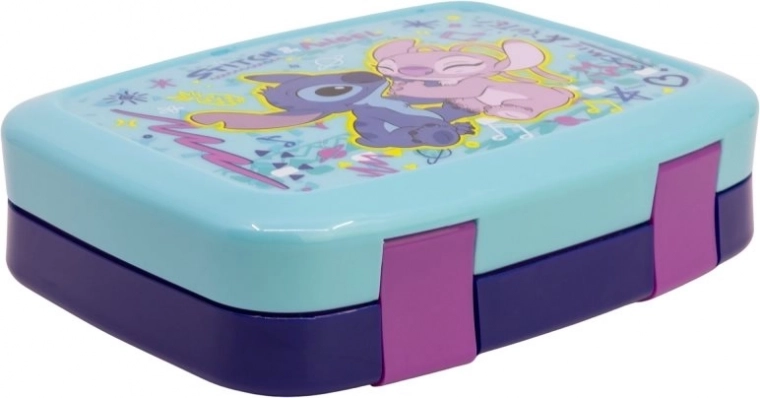 Užkandžių dėžutė su skyreliais „Angel“ ir „Stitch“