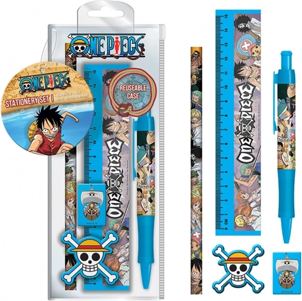 Mokyklinis rinkinys su „One Piece“ motyvu