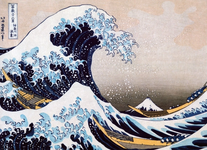 Puzzle The Great Wave off Kanagawa 1000 pieces EUROGRAPHICS