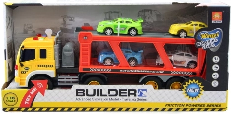 Battery-Powered Car Transport Truck 1:16