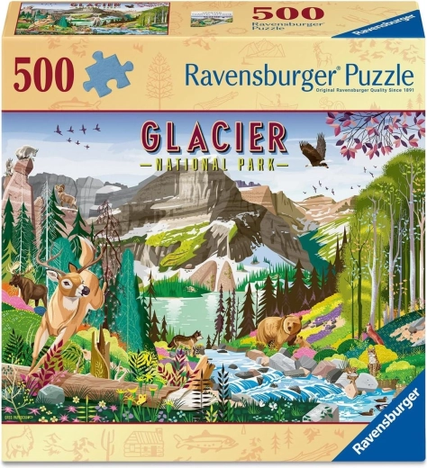 Ravensburger dėlionė National Park: Glacier – 500 dalių