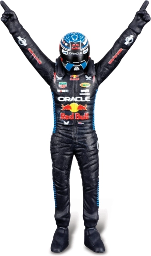 Lenktynininko Max Verstappen figūrėlė čempioniškoje pozoje