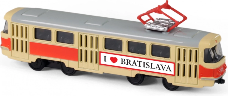 Metalinė retro tramvajus T3 Bratislava 16 cm