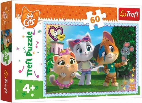 Dėlionė 60 dalių 44 CATS – linksmybės su draugais