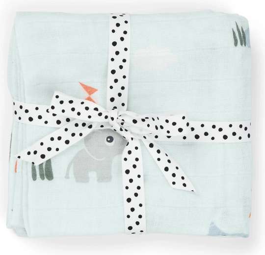 Done by Deer Playground muslin cloths, blue, 2 pcs