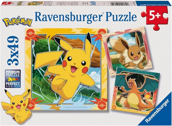 Dėlionė Pokémon 3×49 dalių RAVENSBURGER