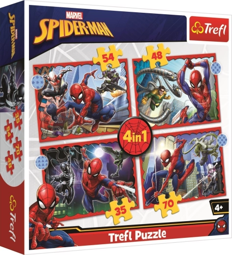 Puzzle 4in1 Heroic Spider-Man