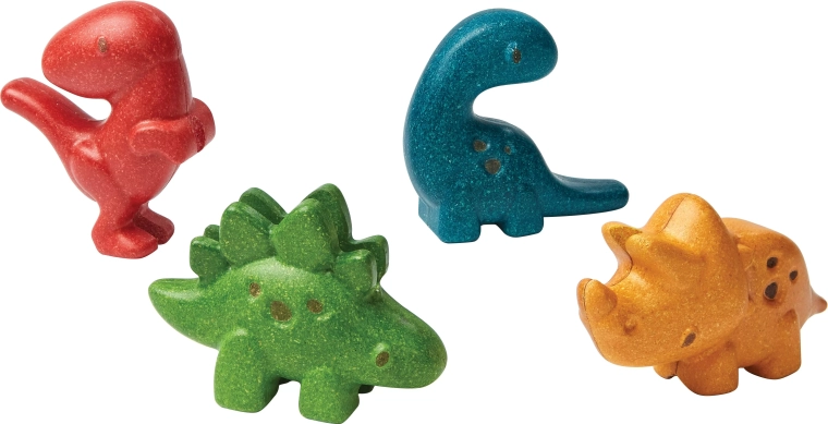 Plan Toys Wooden Dinosaur Set