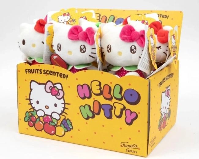 HELLO KITTY Strawberry Plush Toy 12 cm with Scent