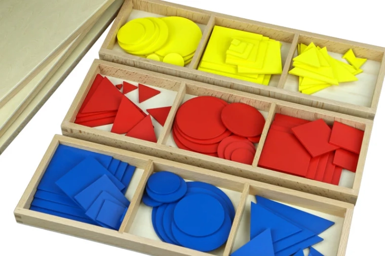 3 types of shapes with smooth size gradation