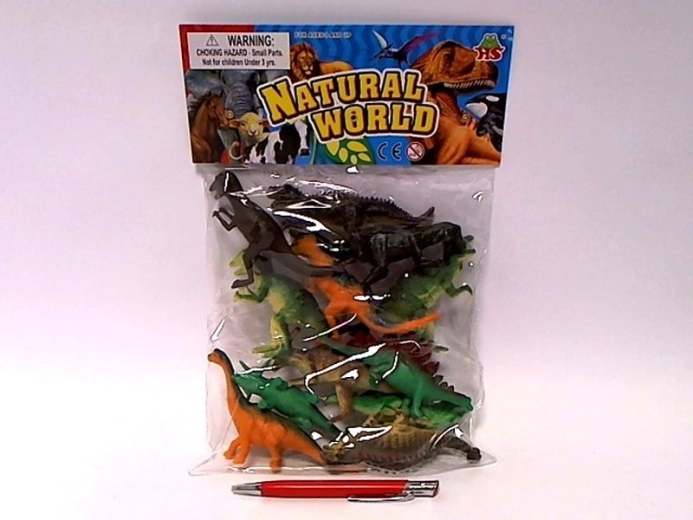 Dinozaurų figūrėlių rinkinys, 10 cm (12 vnt.)