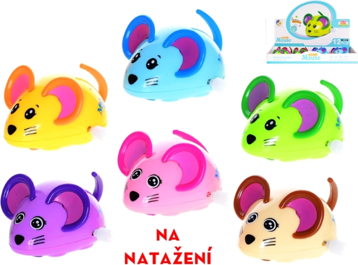 Prisukama pelė 8 cm vaikams