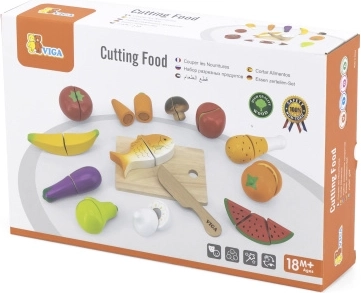 VIGA medinis pjaustomų maisto produktų rinkinys