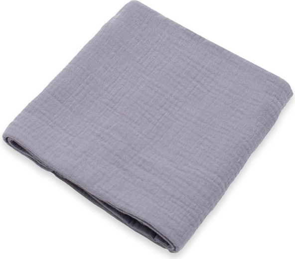 Muslin blanket NEW BABY grey