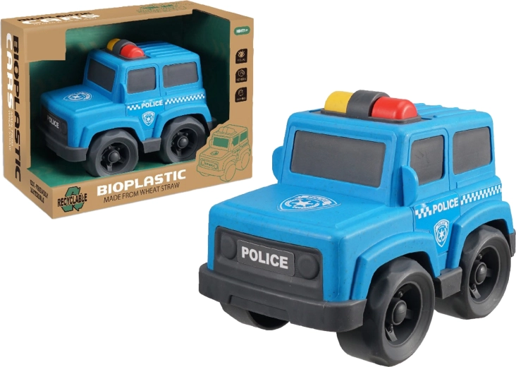Bioplastikinis policijos automobilis 17 cm