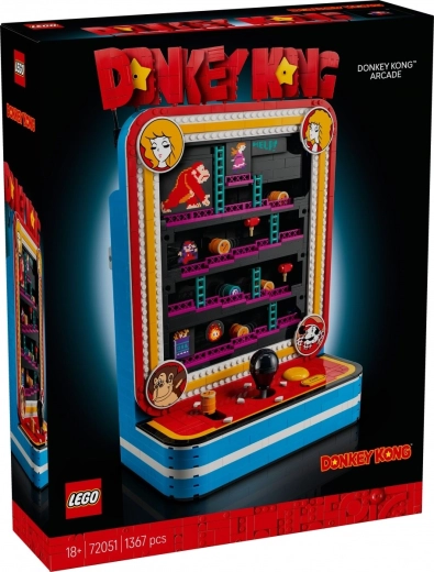 LEGO Super Mario retro Donkey Kong arcade machine
